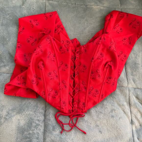 FOR LOVE AND LEMONS Lillian Bow Corset Top - Picture 6 of 11